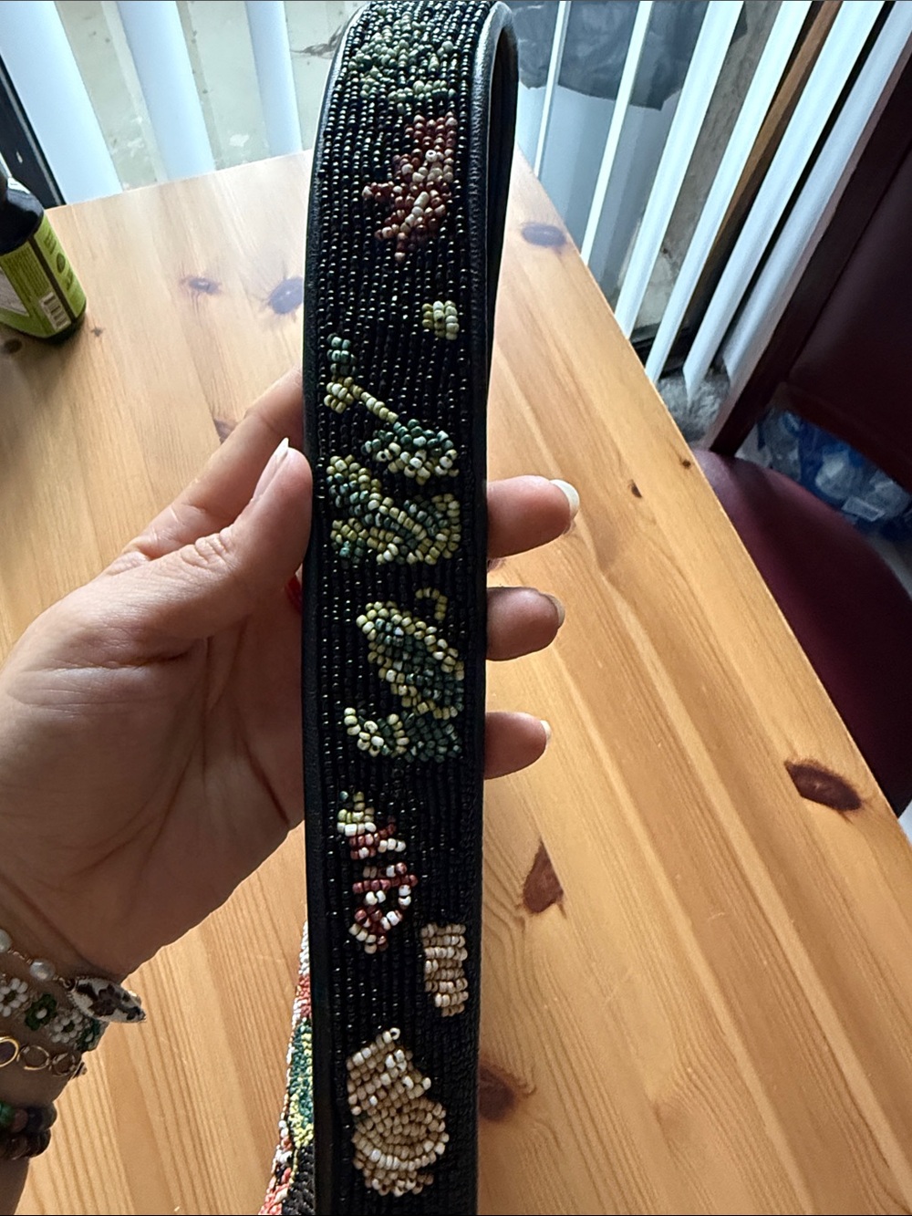 STAUD Tommy Beaded Bag, Black Floral - Picture 11 of 11